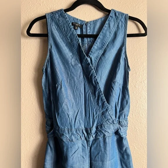 Talbots Size 2 Petite Denim Jumpsuit EUC - Picture 5 of 11